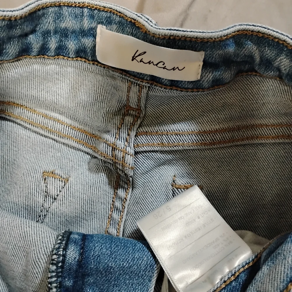 KanCan Distressed Light Blue Flare Jeans - Picture 6 of 13